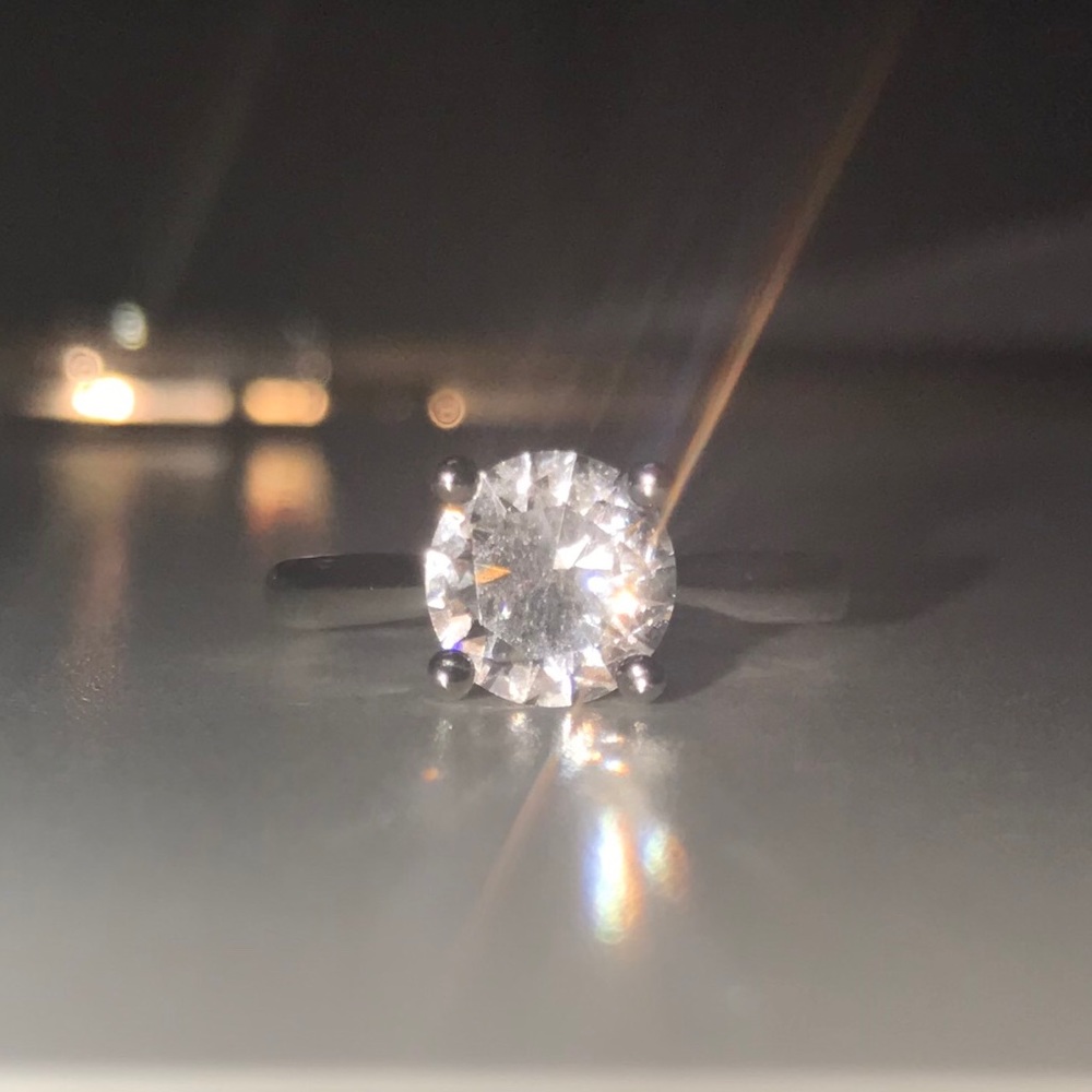 10k gold plated CZ ring